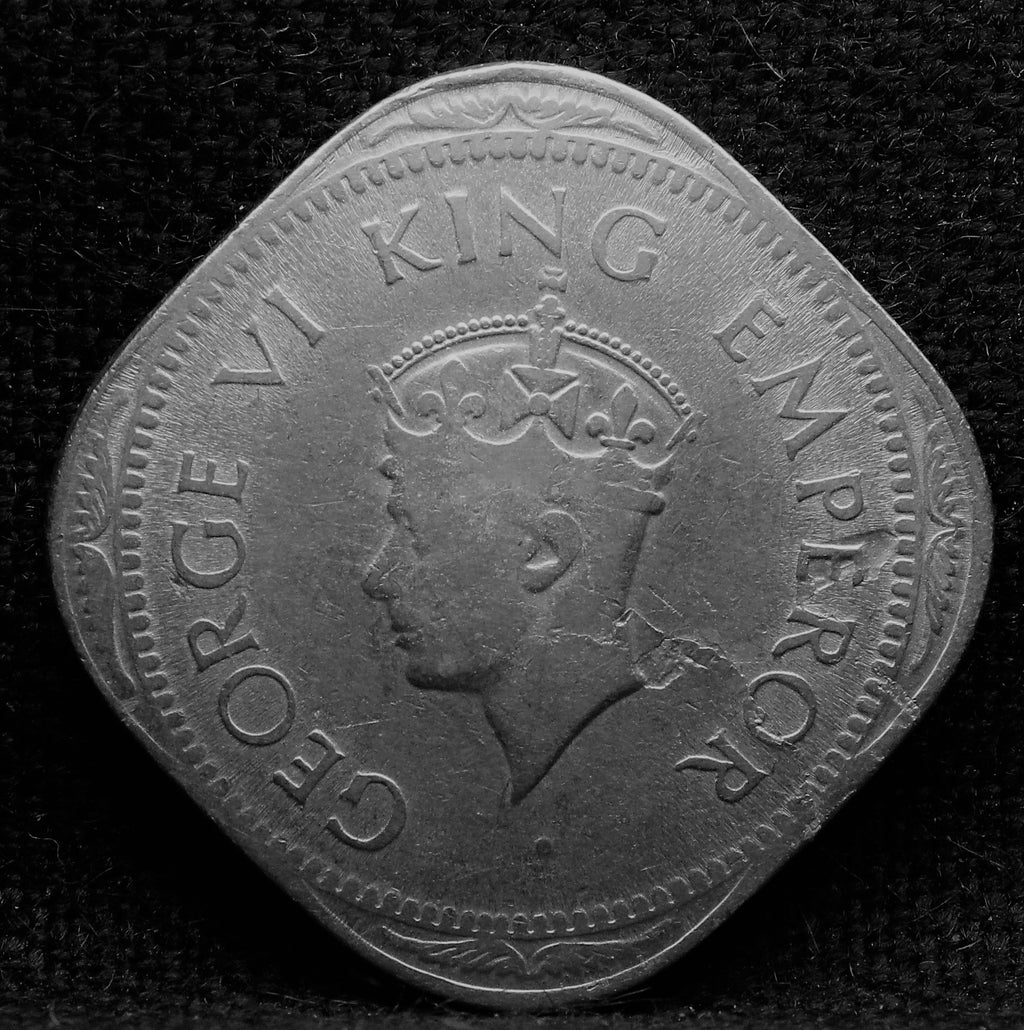 2 Annas 1946 George Vl Copper-Nickel coin