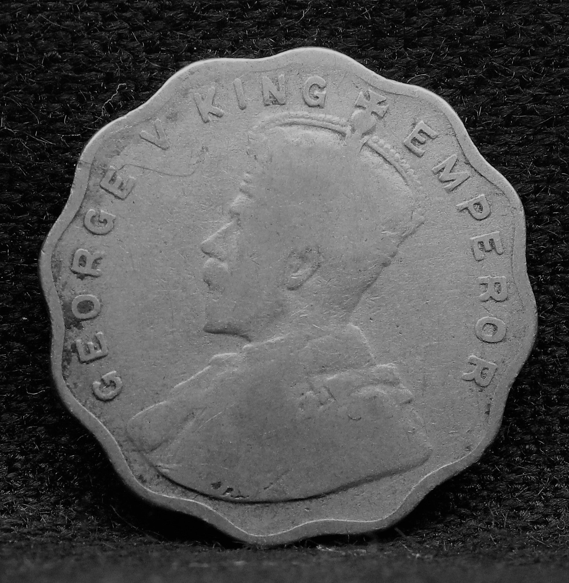 1 Anna 1914 George V Copper-Nickel coins