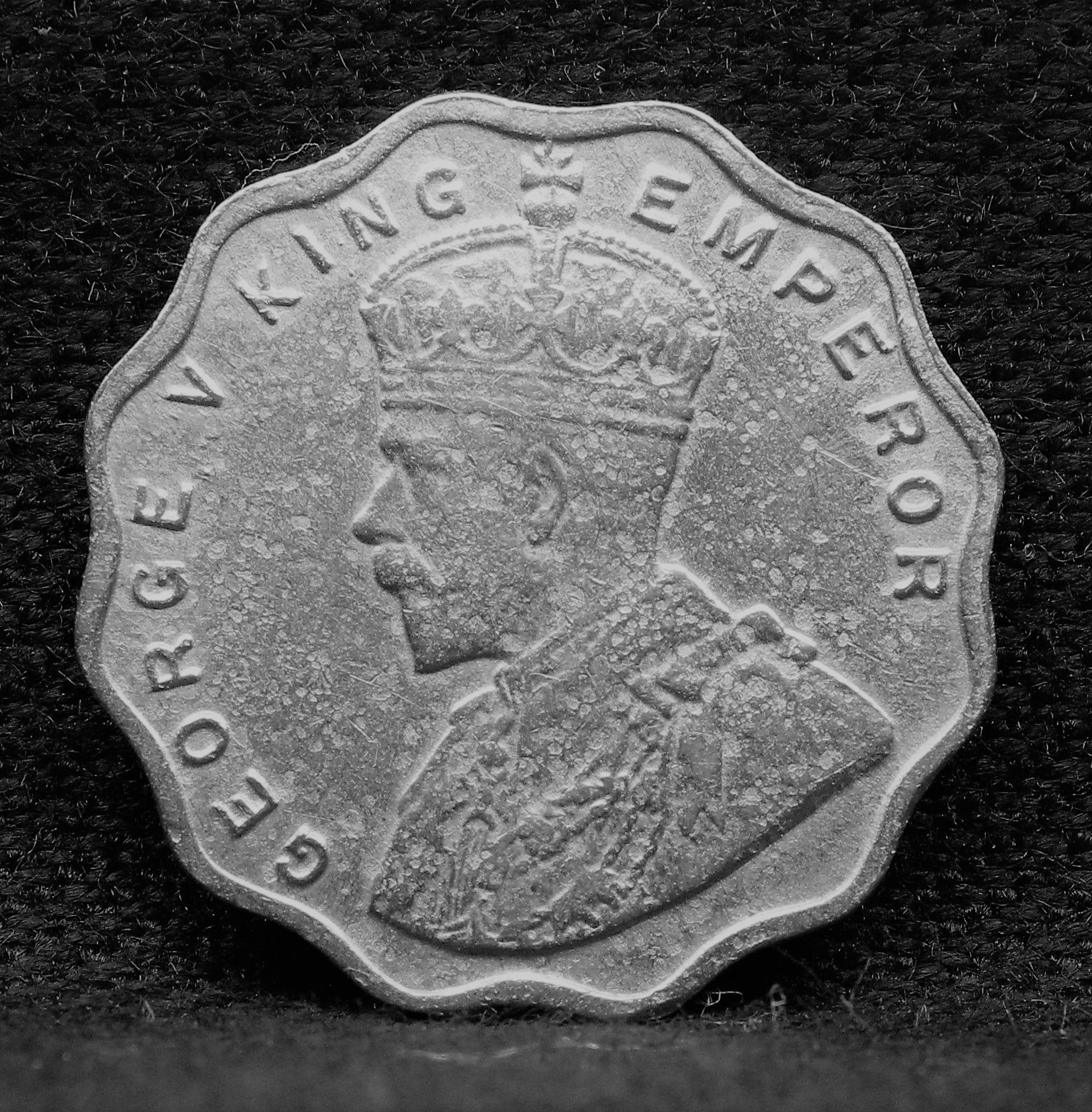 1 Anna 1927 George V Copper-Nickel coins