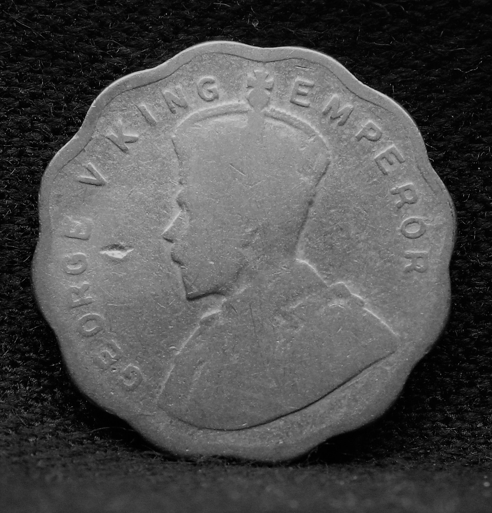 1 Anna 1934 George V Copper-Nickel coins