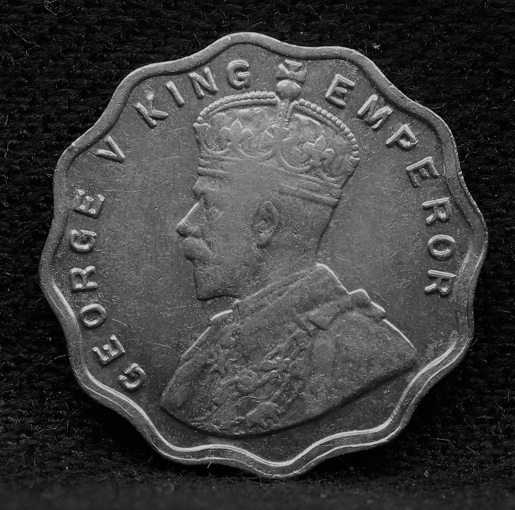 1 Anna 1924 George V Copper-Nickel coins