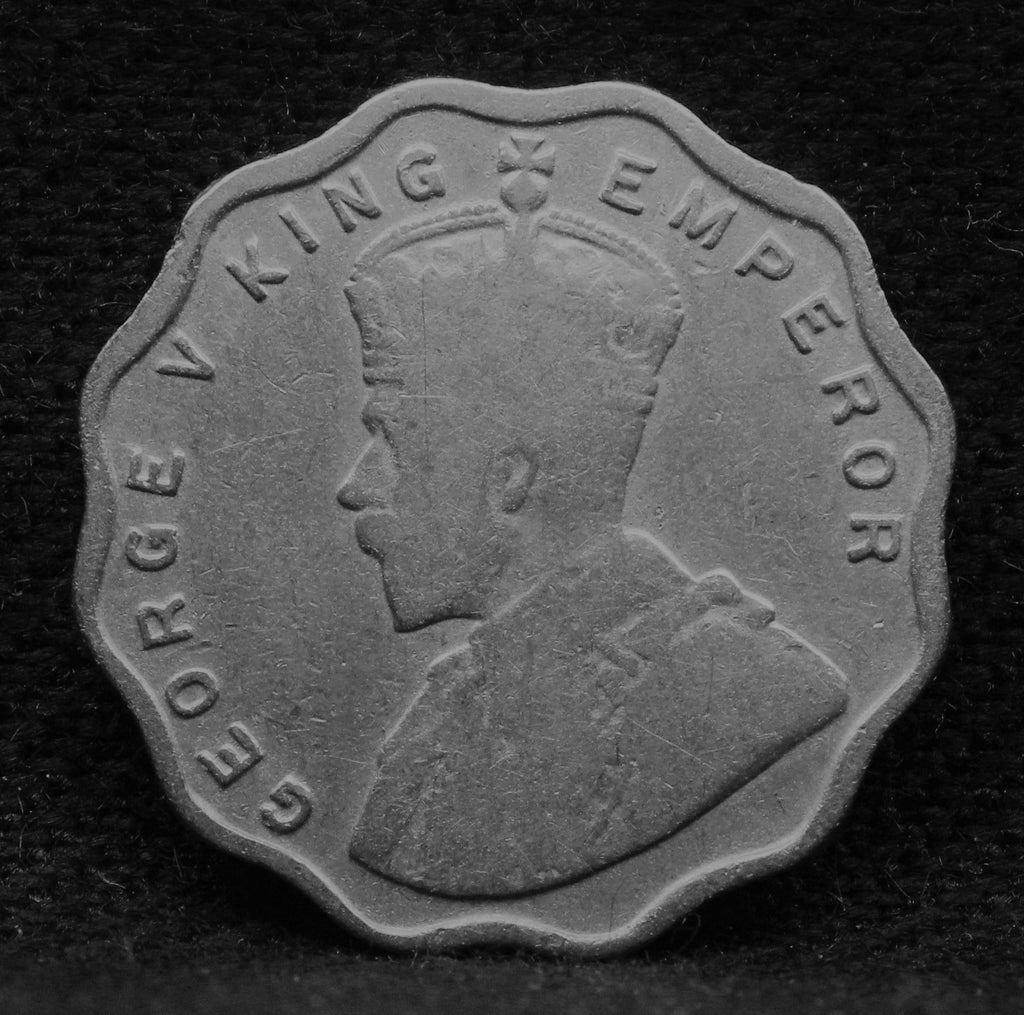 1 Anna 1927 George V Copper-Nickel coins