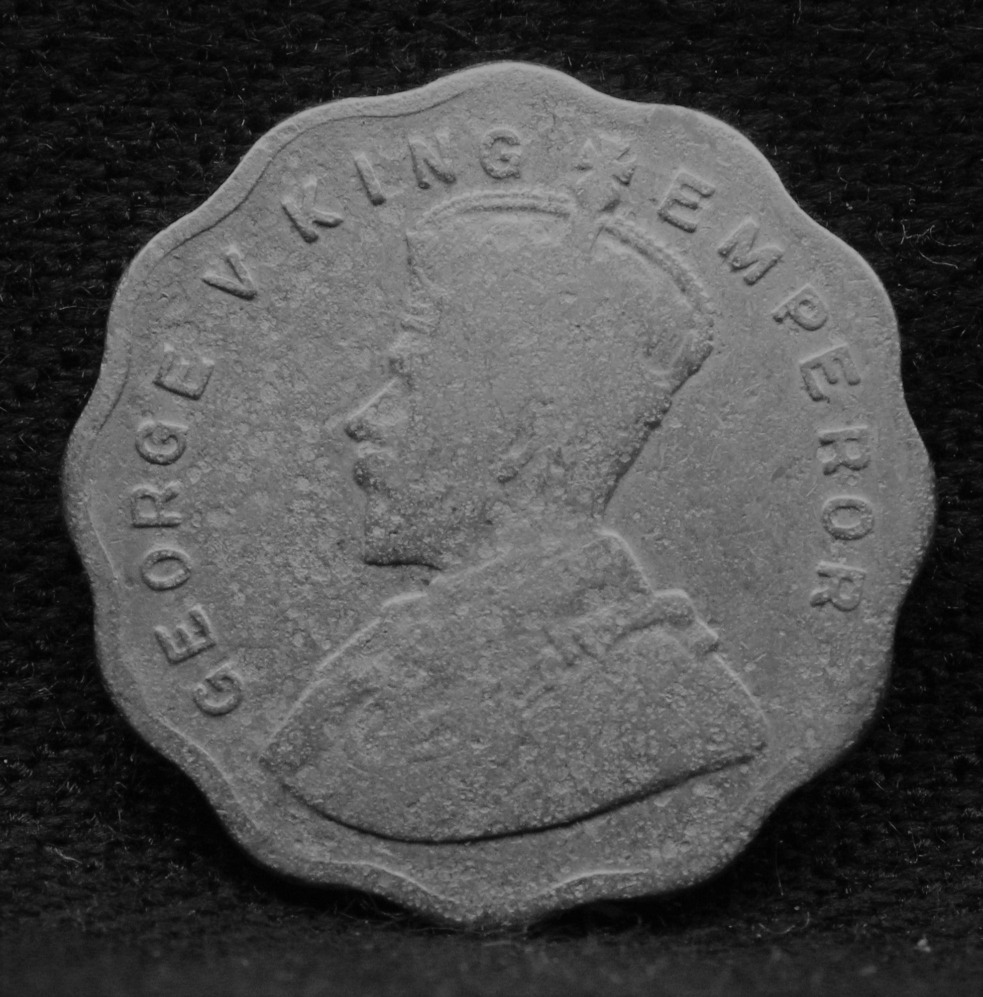 1 Anna 1928 George V Copper-Nickel coins