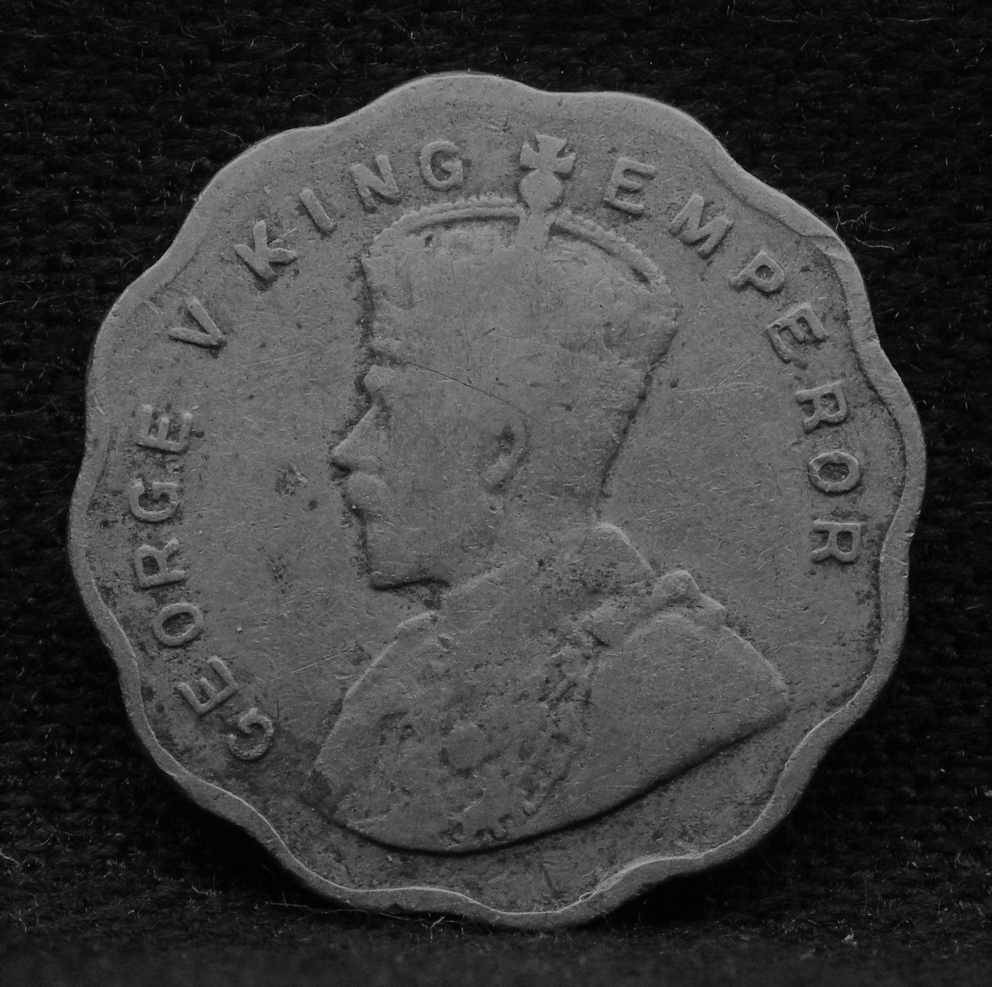1 Anna 1928 George V Copper-Nickel coins