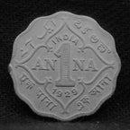 1 Anna 1929 George V Copper-Nickel coins