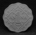 1 Anna 1929 George V Copper-Nickel coins