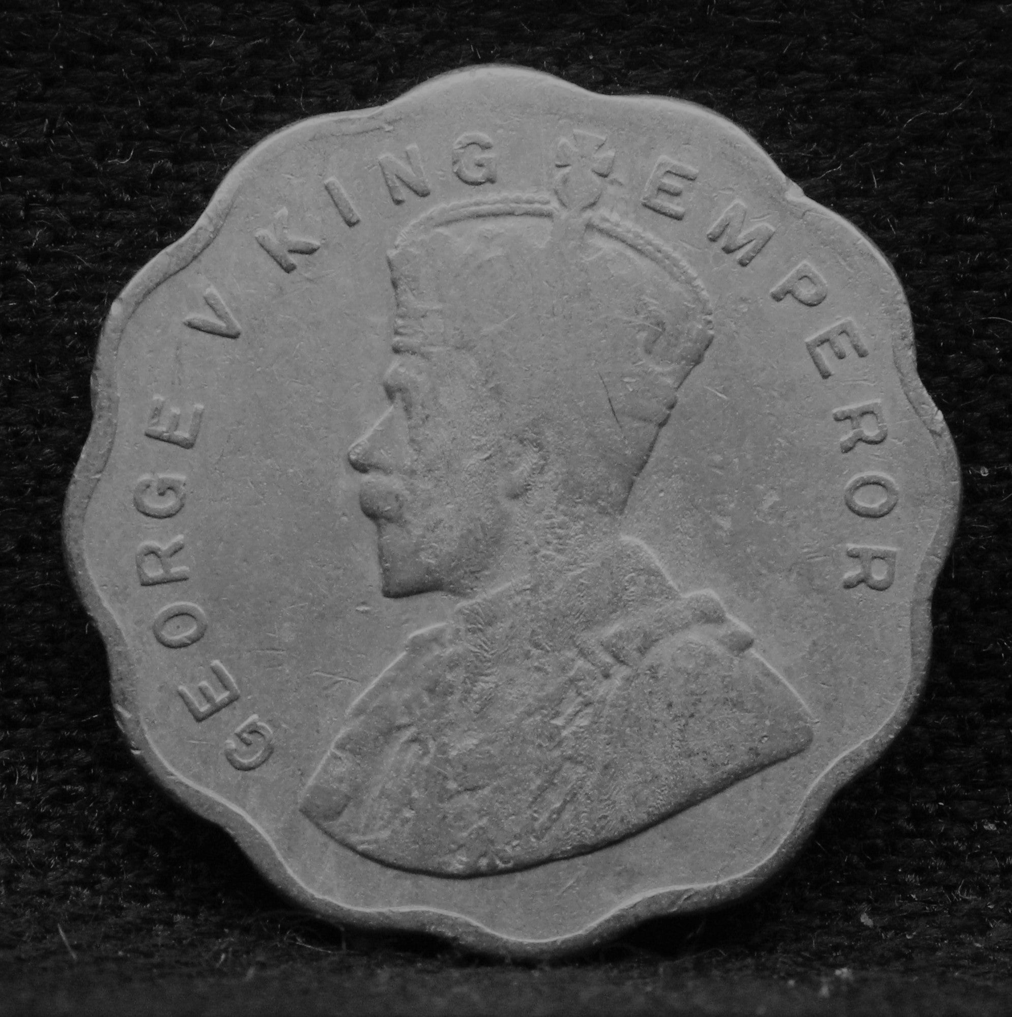 1 Anna 1929 George V Copper-Nickel coins