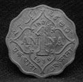 1 Anna 1936 George V Copper-Nickel coins