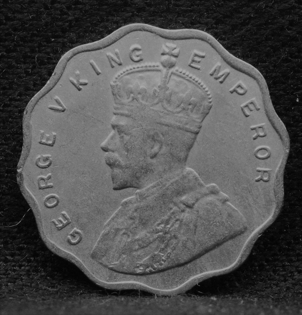 1 Anna 1936 George V Copper-Nickel coins
