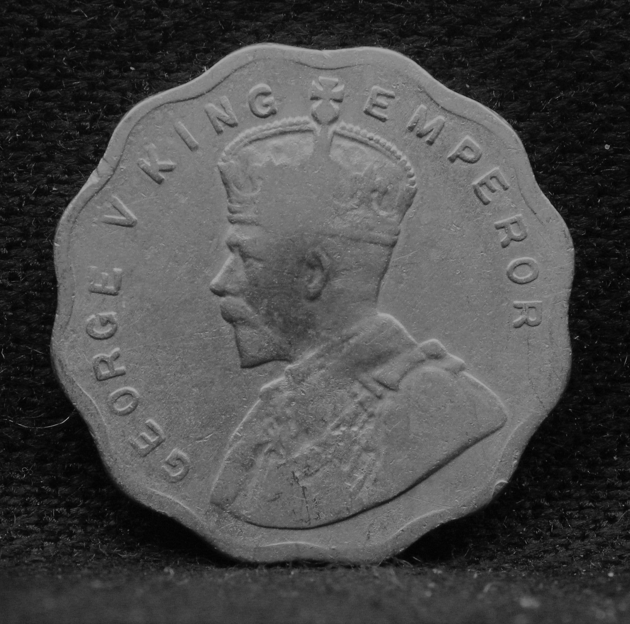 1 Anna 1936 George V Copper-Nickel coins