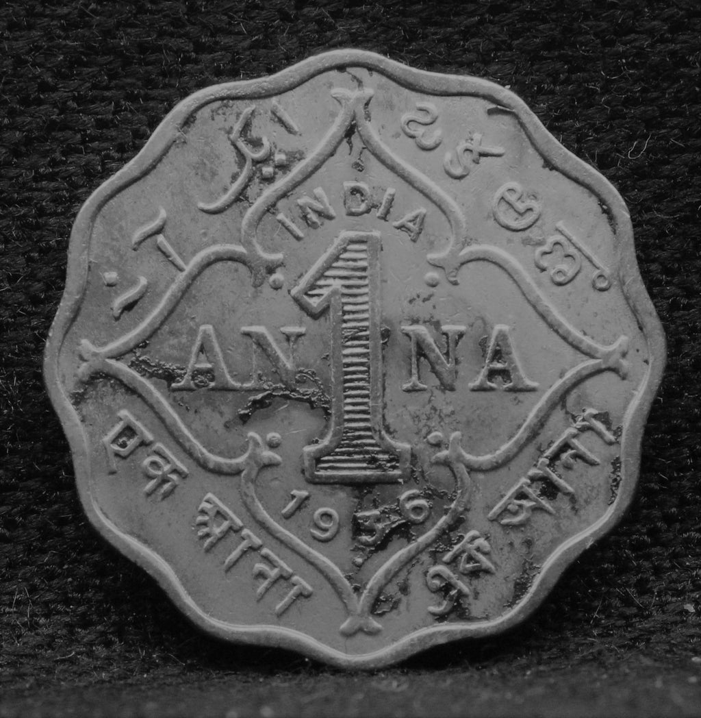 1 Anna 1936 George V Copper-Nickel coins