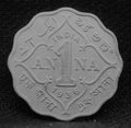 1 Anna 1936 George V Copper-Nickel coins