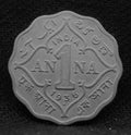 1 Anna 1936 George V Copper-Nickel coins