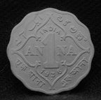 1 Anna 1936 George V Copper-Nickel coins