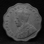 1 Anna 1936 George V Copper-Nickel coins