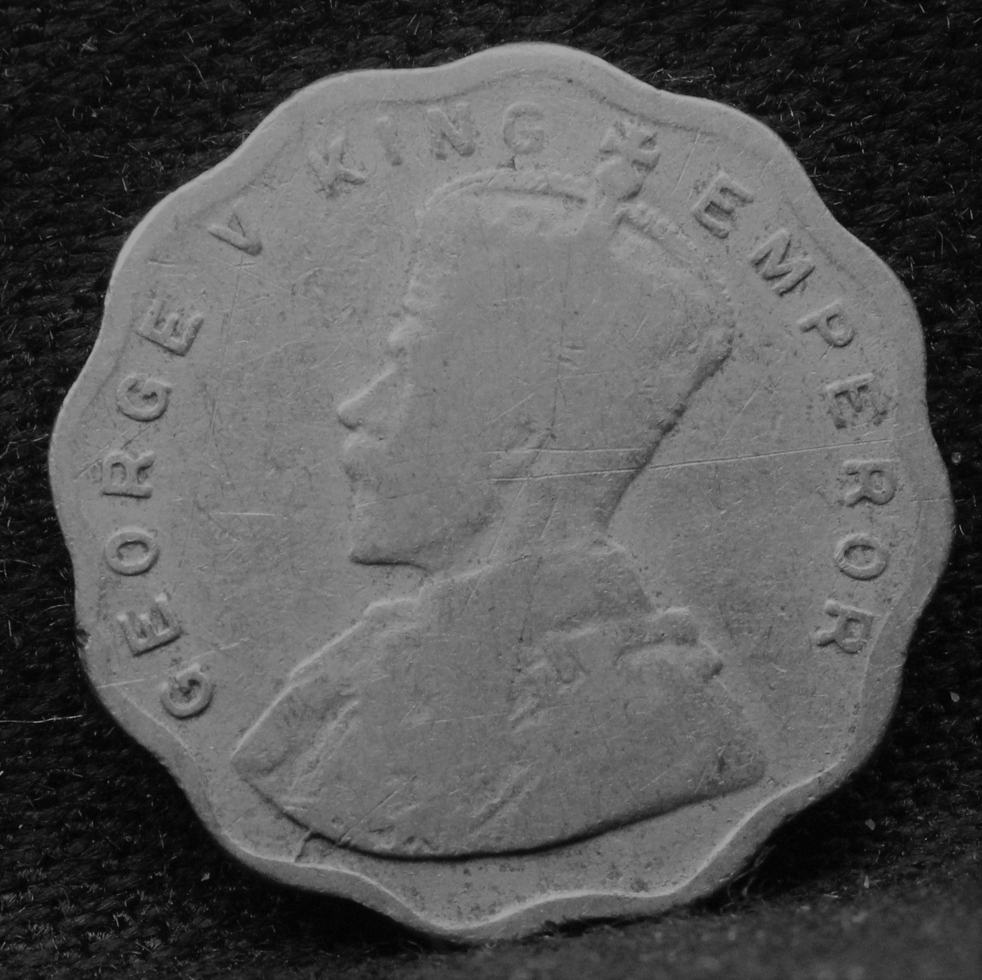 1 Anna 1925 George V Copper-Nickel coins