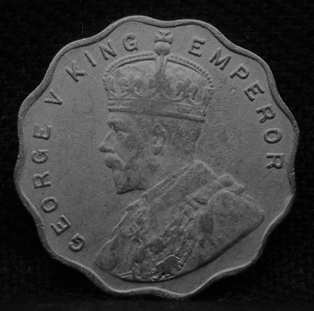1 Anna 1913 George V Copper-Nickel coins