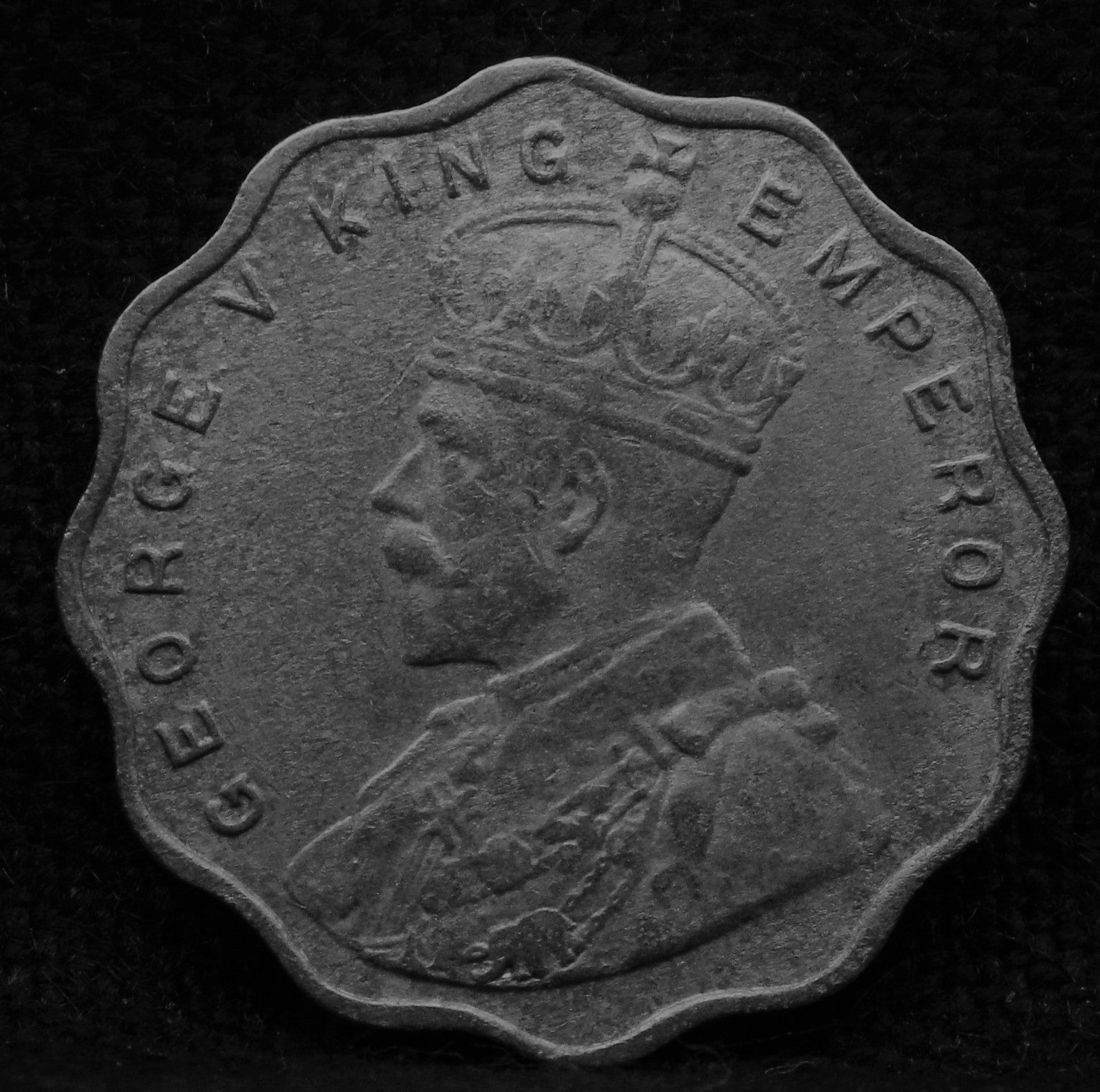 1 Anna 1914 George V Copper-Nickel coins