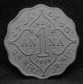 1 Anna 1916 George V Copper-Nickel coins