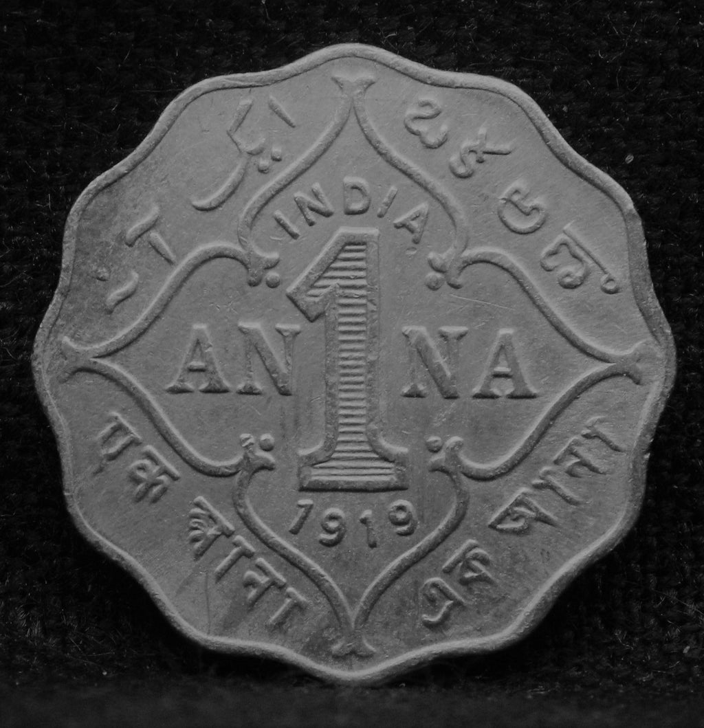 1 Anna 1919 George V Copper-Nickel coins