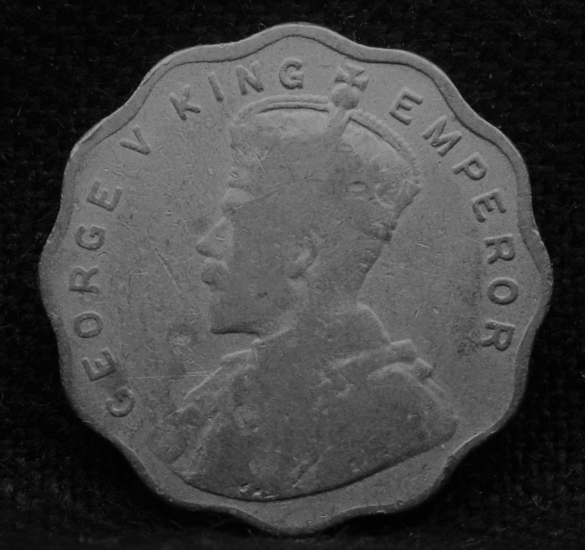 1 Anna 1923 George V Copper-Nickel coins