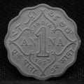1 Anna 1933 George V Copper-Nickel coins