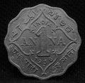 1 Anna 1936 George V Copper-Nickel coins