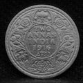 2 Annas 1916 George V Silver coins