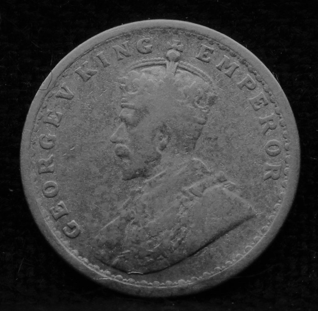 2 Annas 1911 George V Silver coins