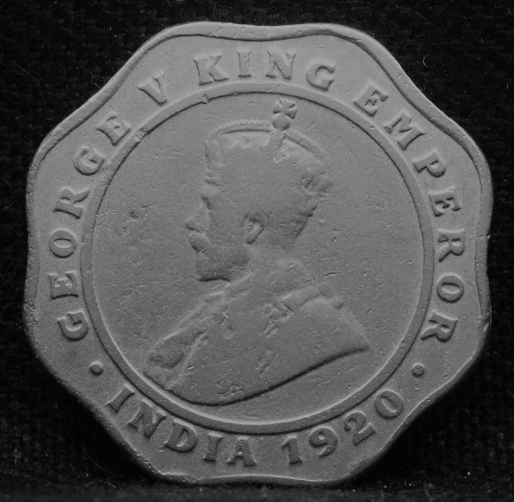 4 Annas 1920 George V Copper-Nickel coins