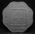 4 Annas 1920 George V Copper-Nickel coins
