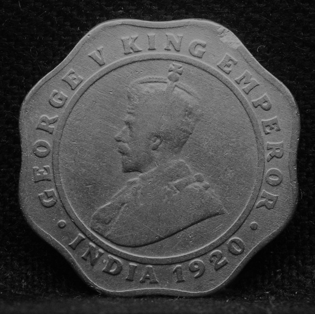 4 Annas 1920 George V Copper-Nickel coins