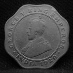 4 Annas 1920 George V Copper-Nickel coins
