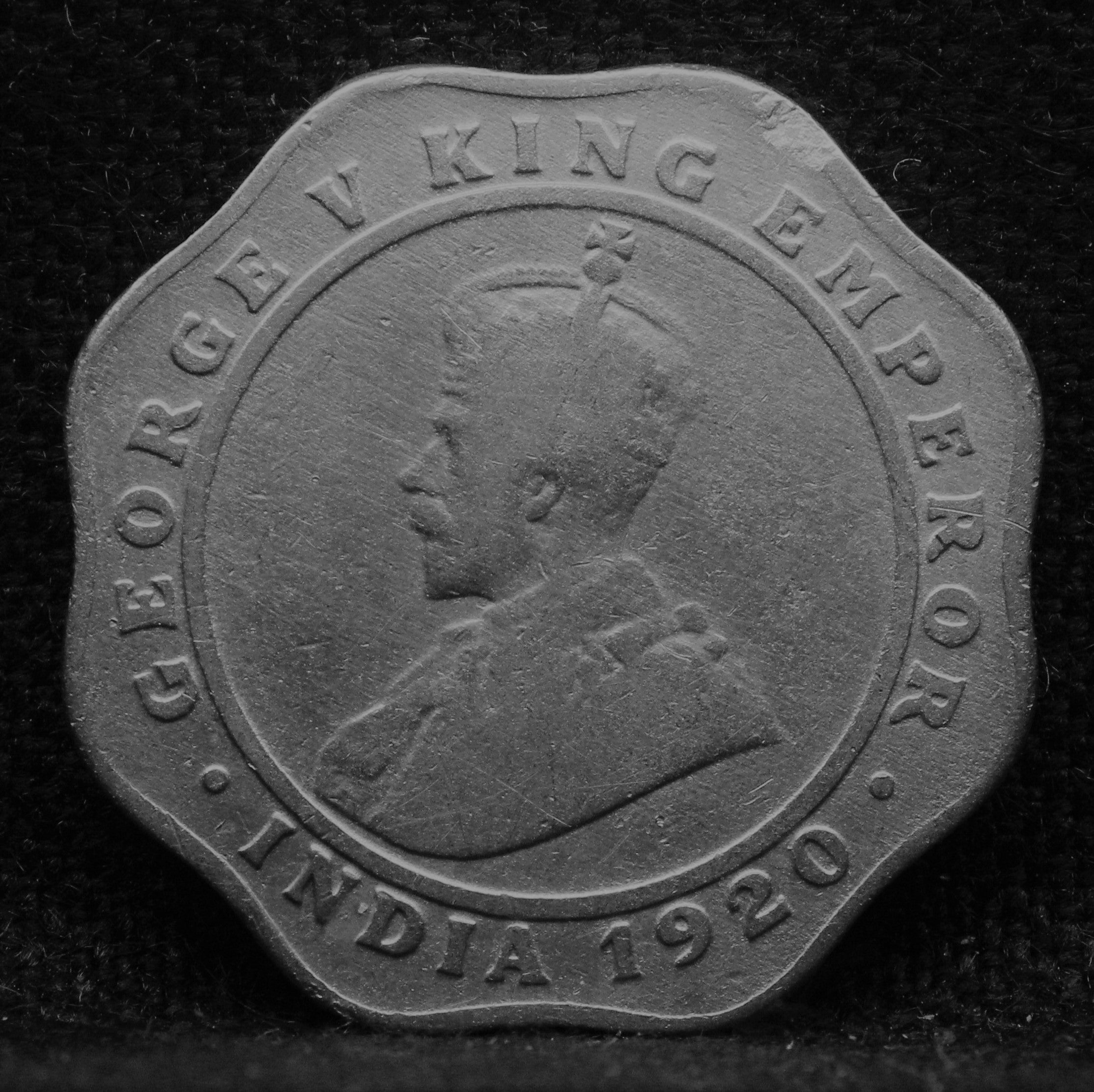 4 Annas 1920 George V Copper-Nickel coins