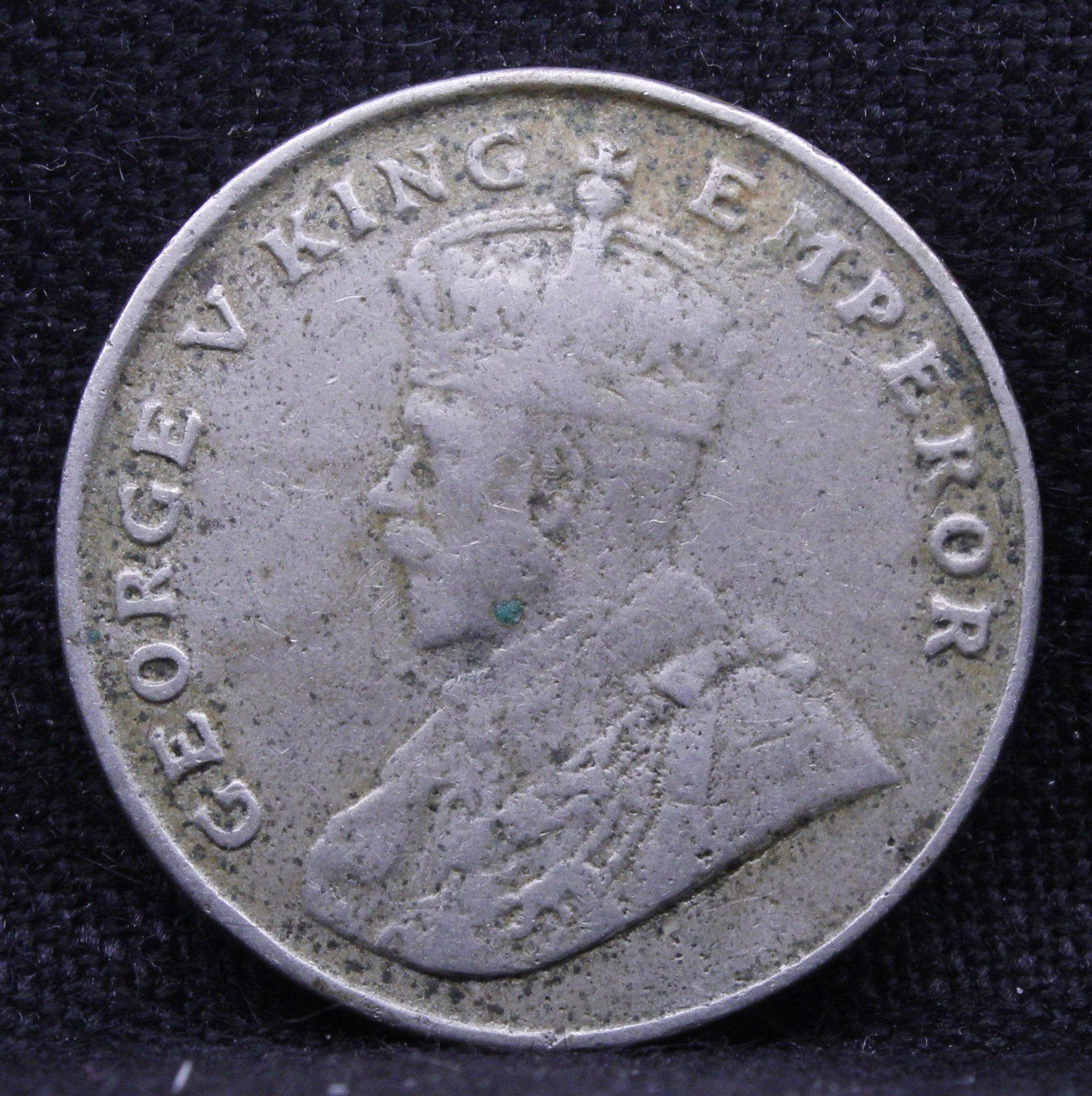 8 Annas 1919 George V Copper-Nickel coins