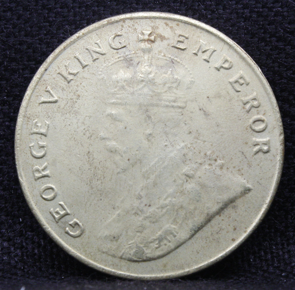 8 Annas 1919 George V Copper-Nickel coins