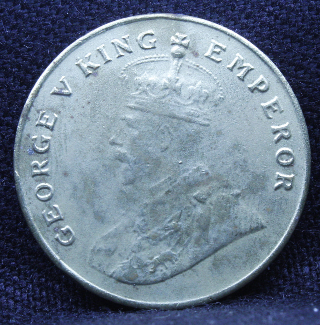 8 Annas 1920 George V Copper-Nickel coins