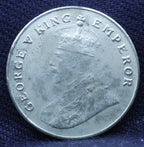 8 Annas 1920 George V Copper-Nickel coins