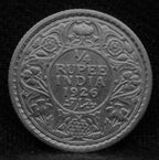 Quarter RUPEE 1926 George V Silver coins