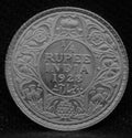 Quarter RUPEE 1928 George V Silver coins