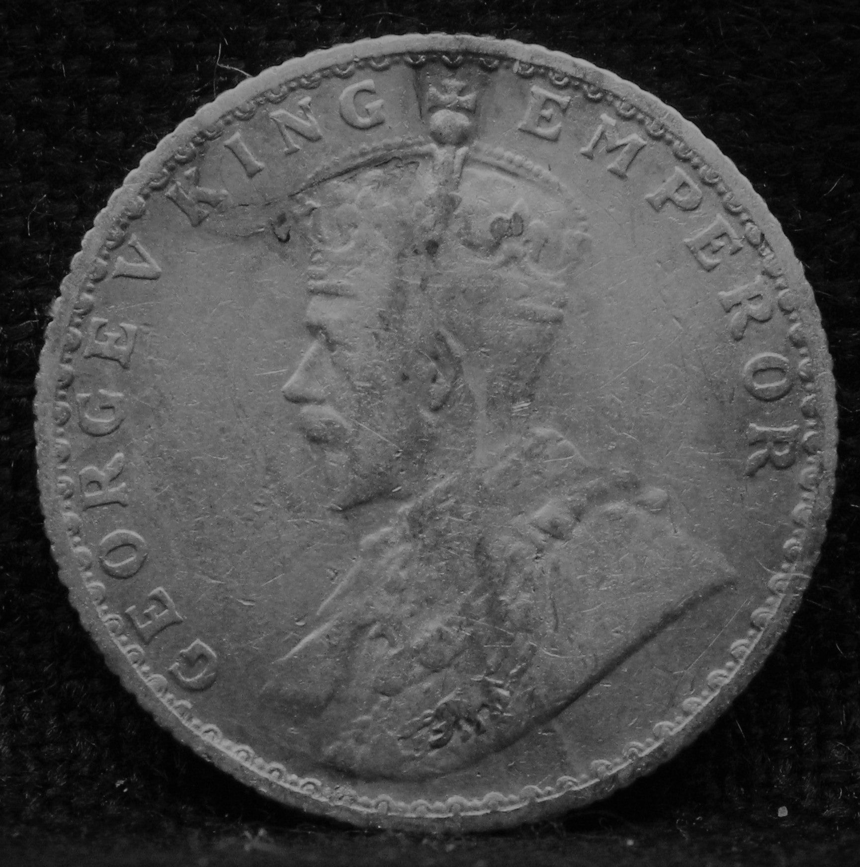 Quarter RUPEE 1928 George V Silver coins