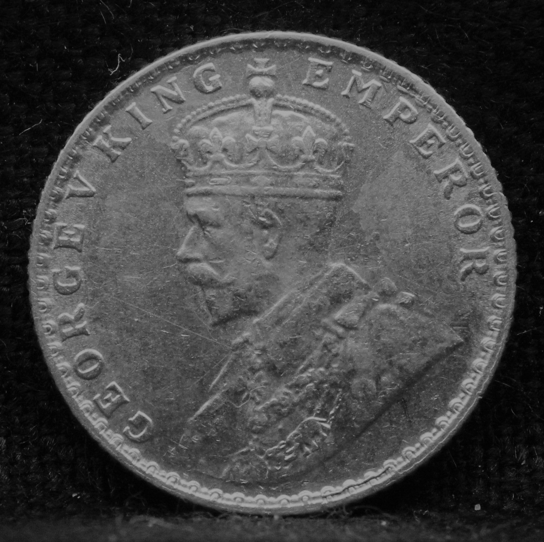 Quarter RUPEE 1928 George V Silver coins