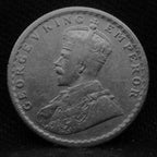 Half Rupee 1912 George V Silver coins