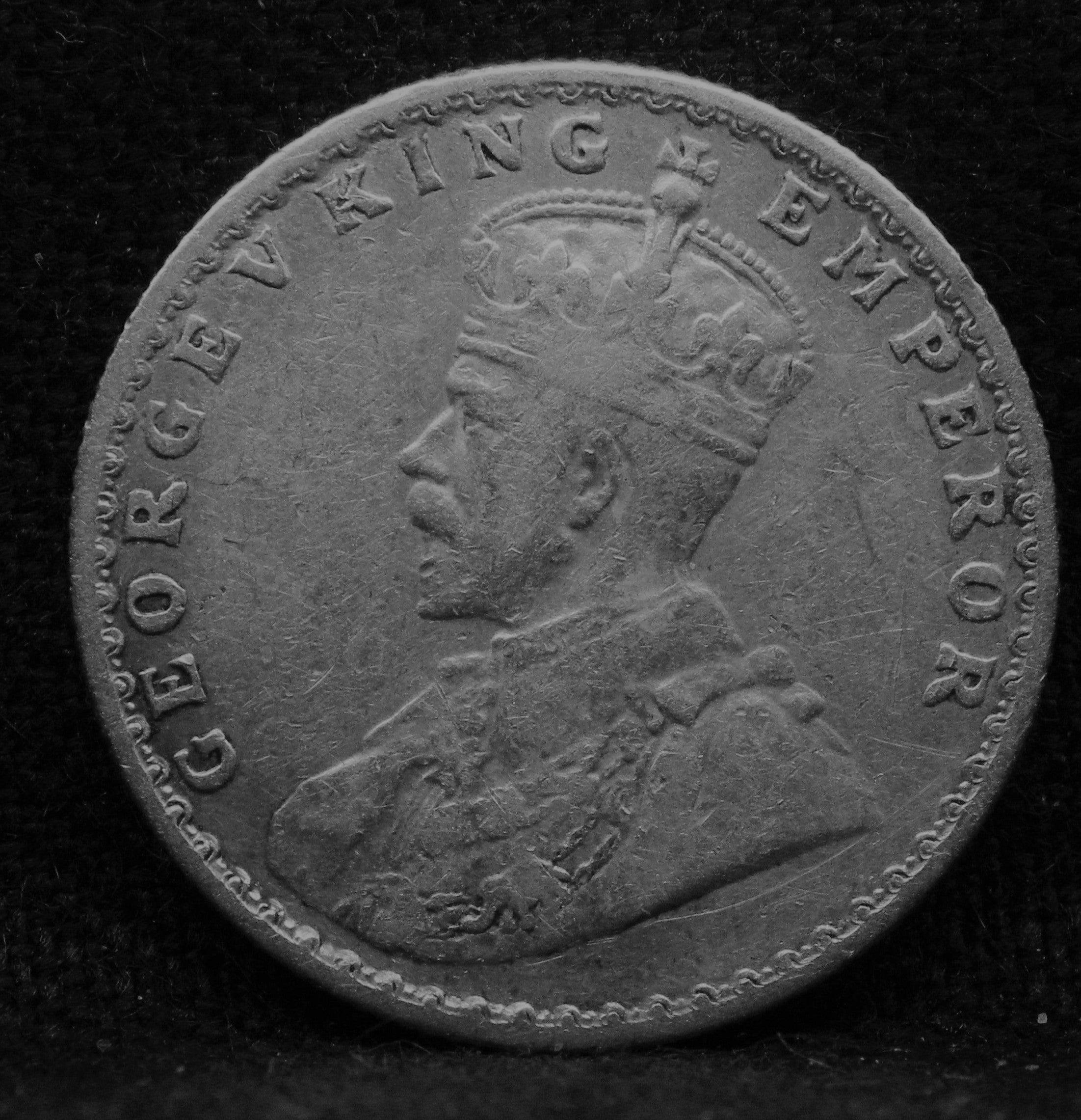 Half RUPEE 1928 George V Silver coins