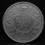 Half RUPEE 1914 George V Silver coins