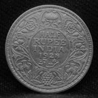 Half RUPEE 1928 George V Silver coins