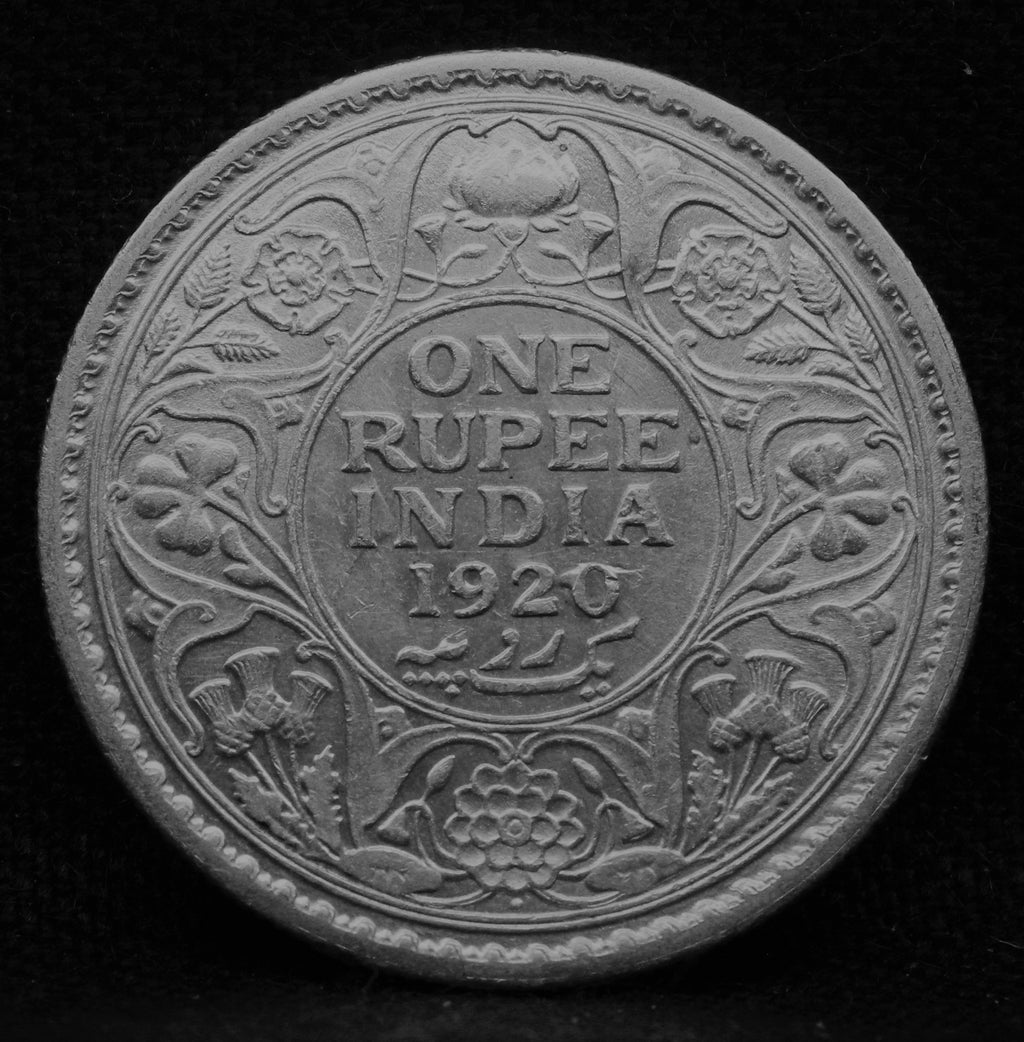1 Rupee 1920 George V Silver coins