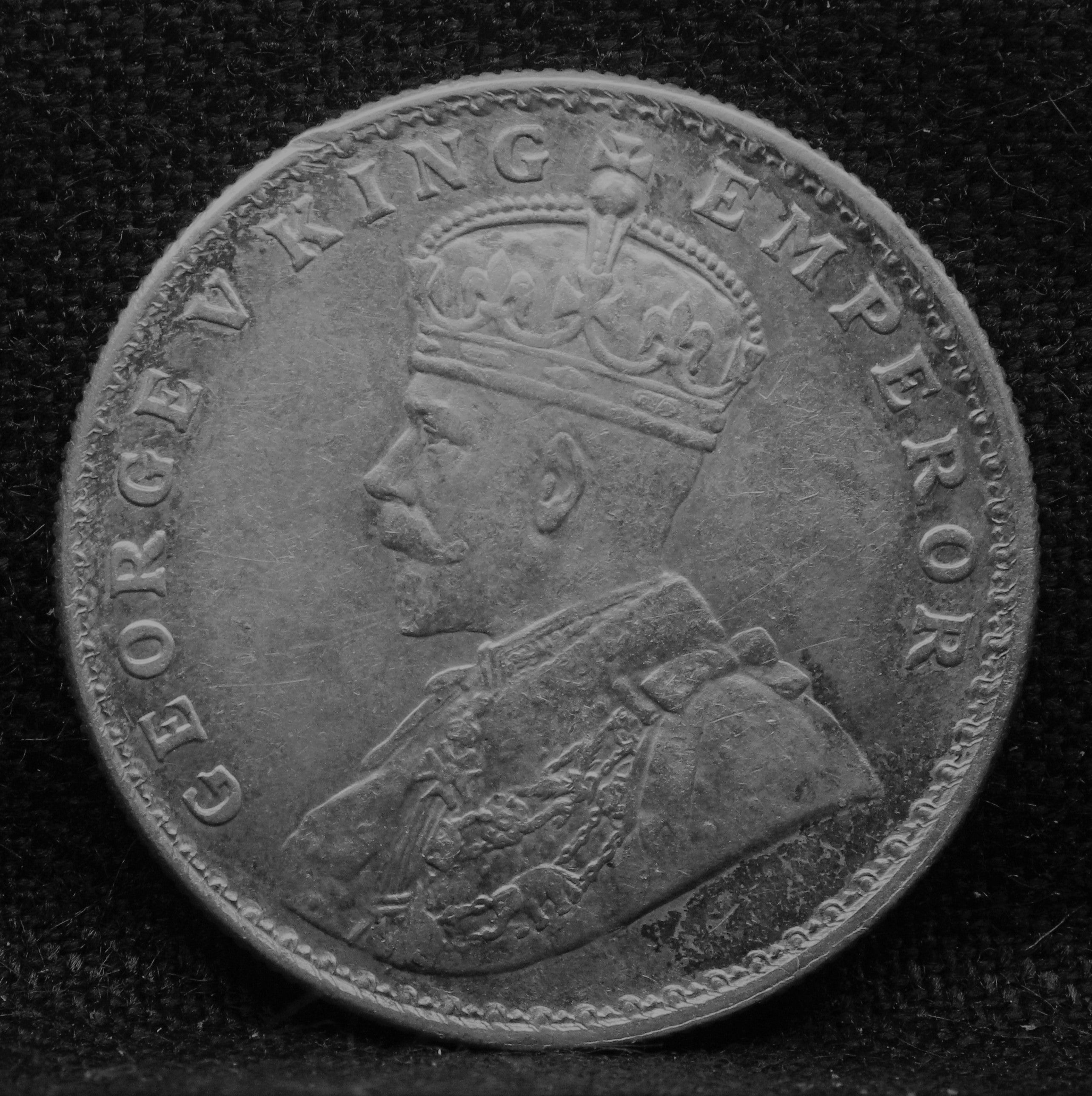 1 Rupee 1918 George V Silver coins