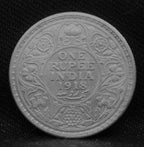 1 Rupee 1918 George V Silver coins