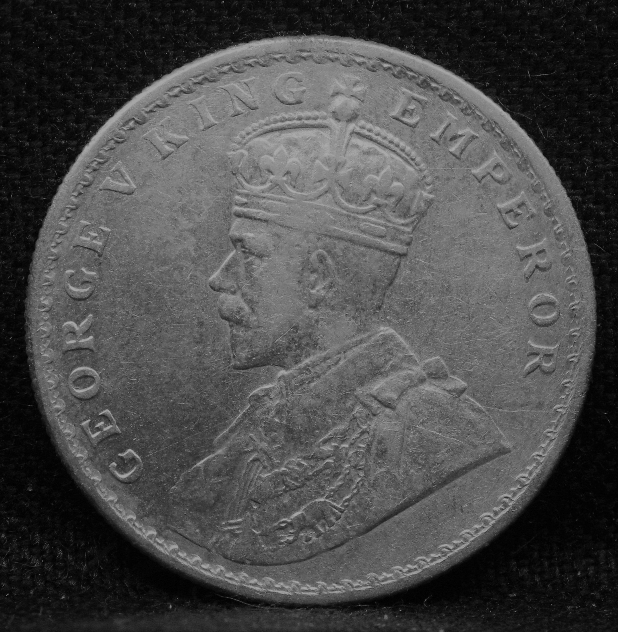 1 Rupee 1918 George V Silver coins